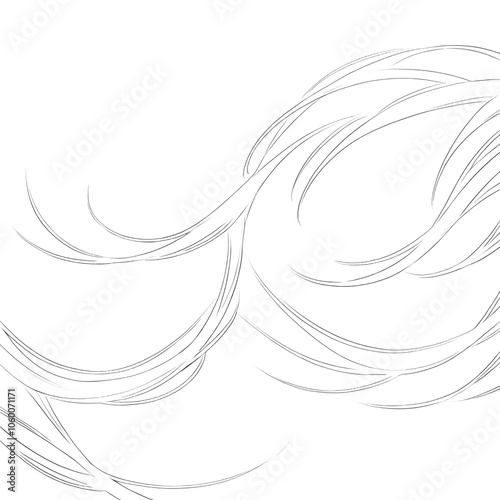 Abstract swirling black lines texture background. 5000x5000 px. photo