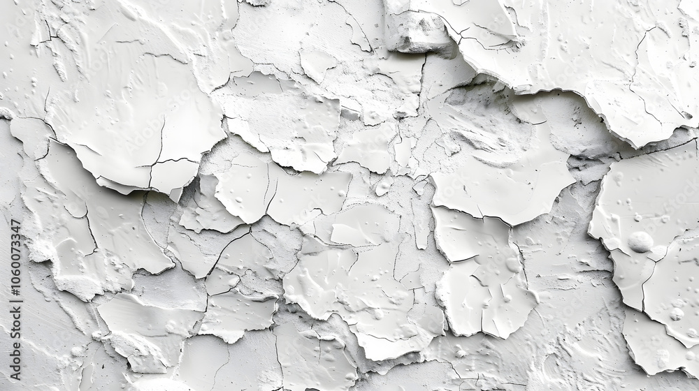 Obraz premium White rough filler plaster façade wall texture background