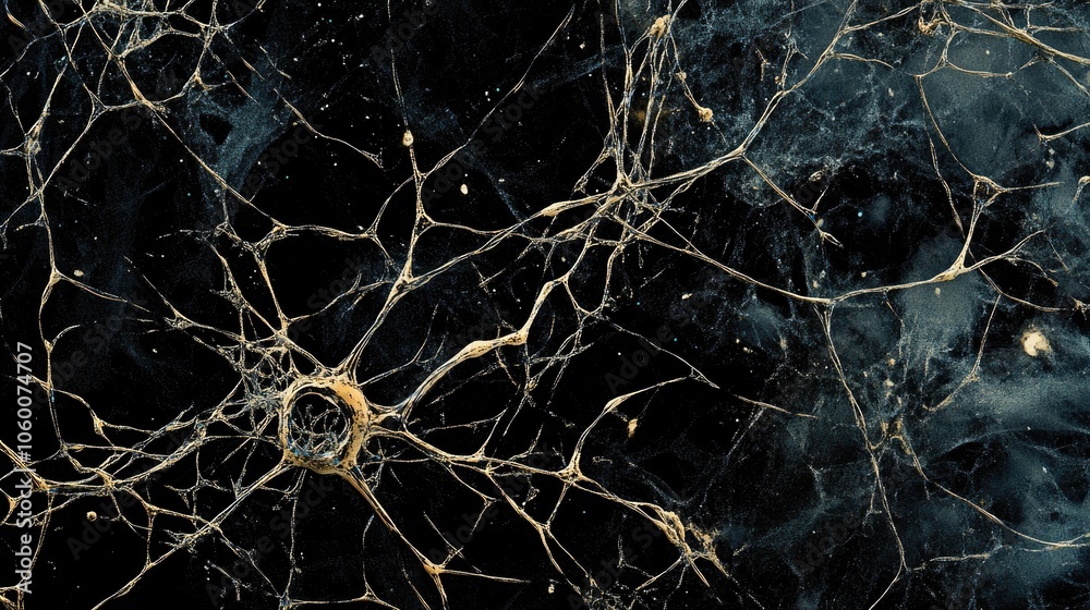 Futuristic neural network in digital design, symbolizing the intricate pathways of modern neuroscience Futuristic neural network in digital design, symbolizing the intricate pathways of modern neuroscience