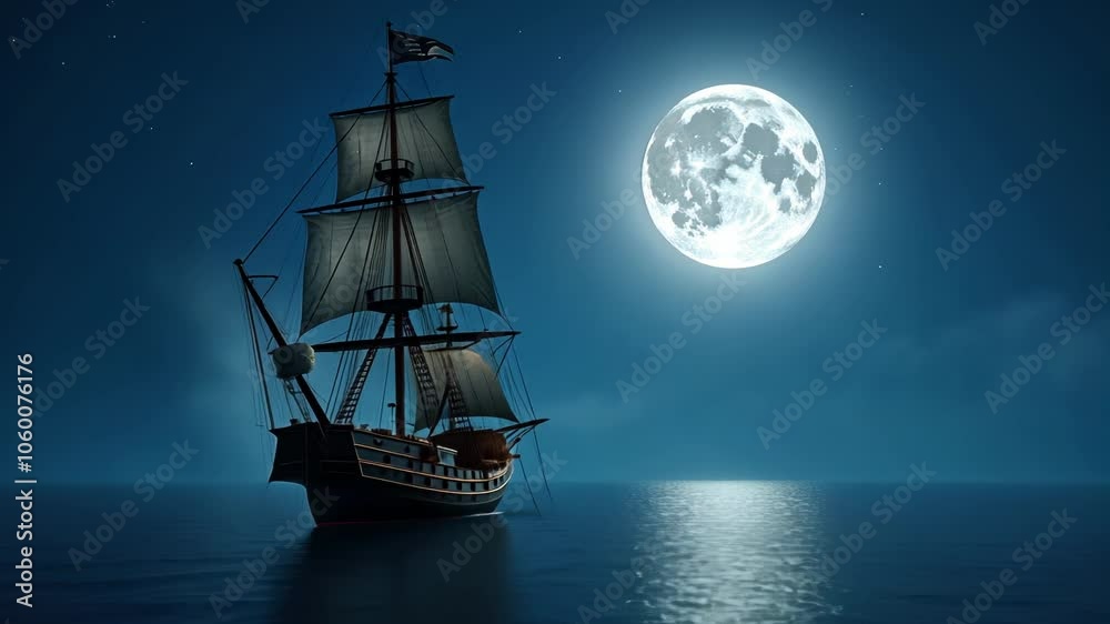 Sailing under the Full Moon Sailing under the Full Moon