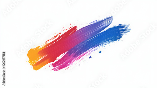Colorful abstract brush stroke background