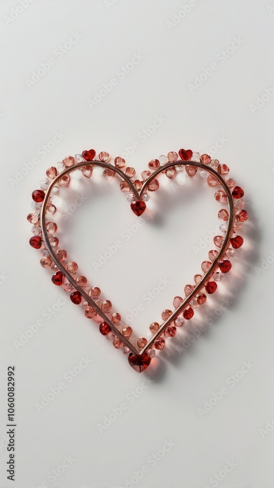 Obraz premium heart, love, valentine, symbol, romance, day, red, shape, vector, romantic, 3d, passion, decoration, illustration, valentines, holiday, design, card, icon, celebration, gift, wedding, sign