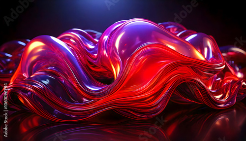 abstract red and blue fluid background