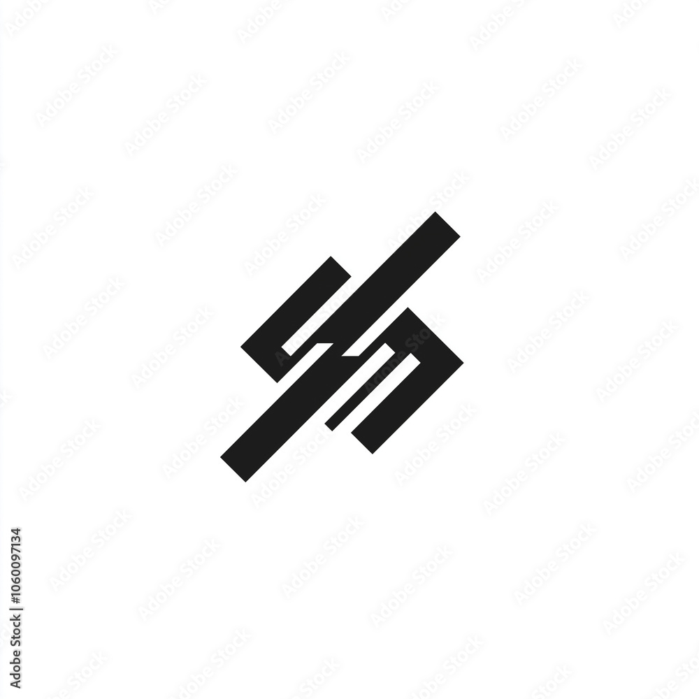 Abstract Geometric Logo Design with Interlocking Shapes Abstract Geometric Logo Design with Interlocking Shapes