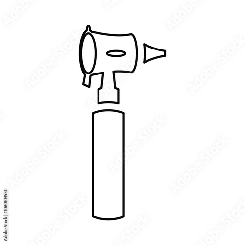 Otoscope Icon In Outline Style