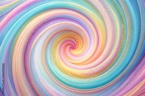 Swirling vortex of pastel hues in a mesmerizing spiral pattern, reminiscent of a psychedelic dreamscape, hypnotic design, psychedelic wallpaper