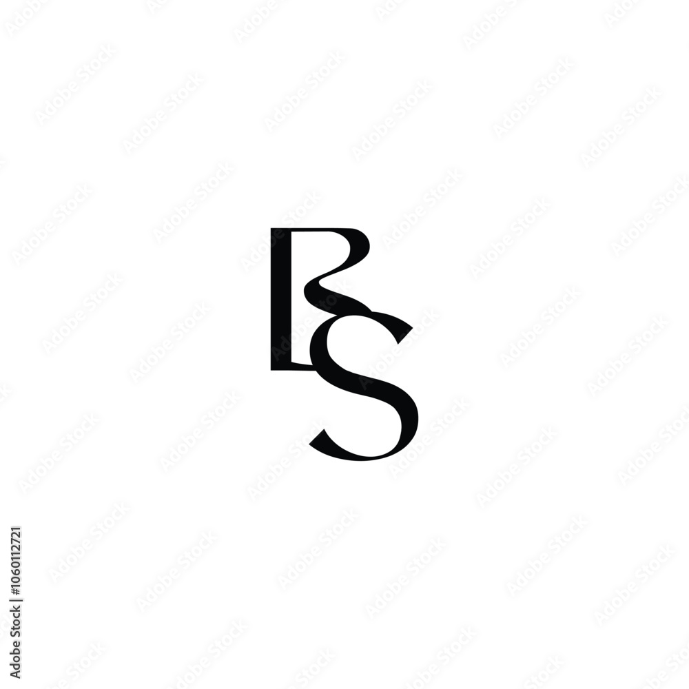 BS monogram logo design letter text name symbol monochrome logotype alphabet character simple logo BS monogram logo design letter text name symbol monochrome logotype alphabet character simple logo
