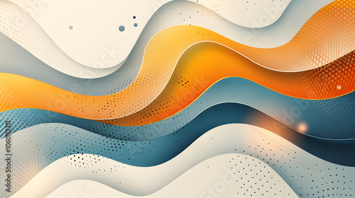 Abstract background with smooth shapes