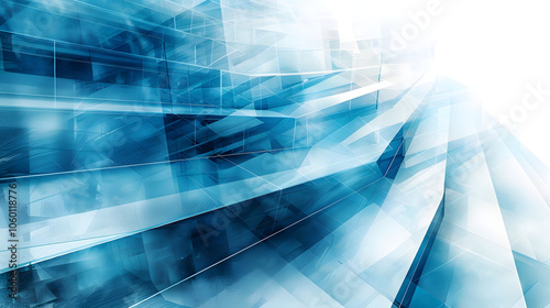 abstract concept image illustrating business transformation, showcasing an upward trend for development and growth with ample copy space for additional text or graphics