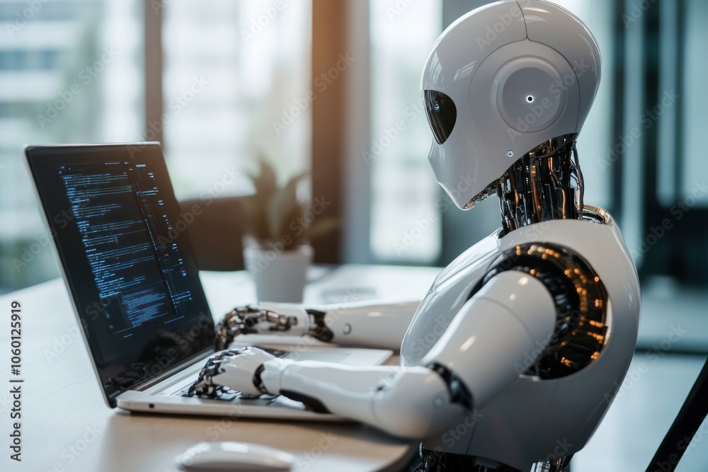 Fototapeta premium Enterprise AI for data governance, focusing on enhancing data security, compliance, and structured data management