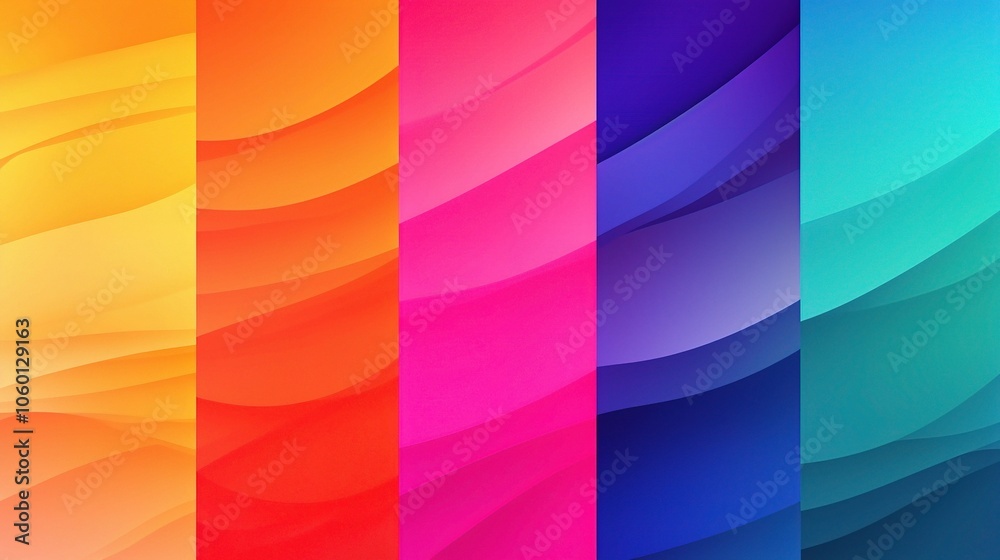 Fototapeta premium Colorful Gradient Backgrounds with Smooth Transitions