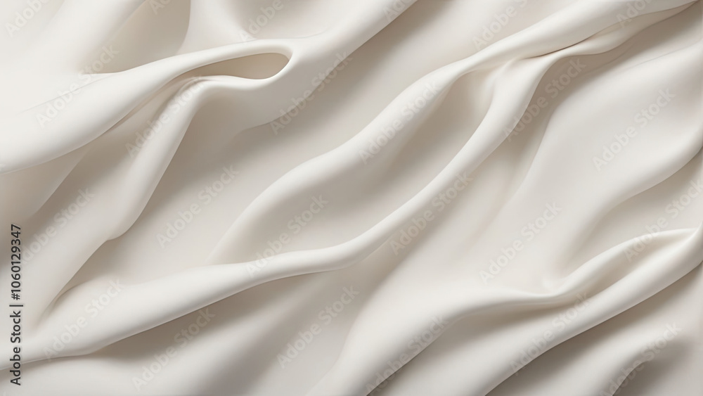 Obraz premium an elegant and minimalist background with a smooth creamy white texture and soft shadows