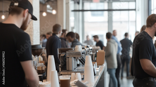 Urban Coworking Space with Networking and Coffee Culture