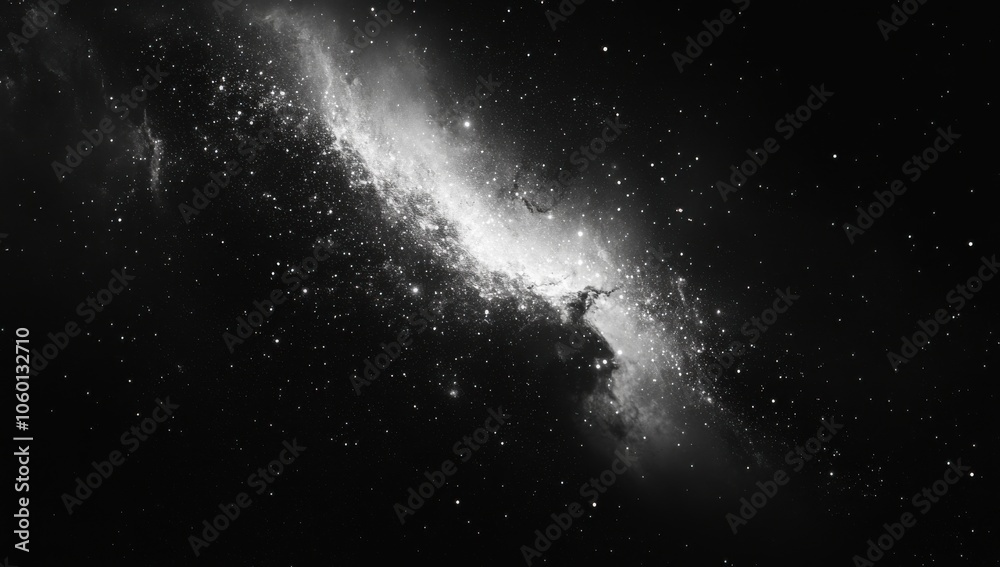 Fototapeta premium Space Galaxy with Stars, Nebulas, and Planets in a Vast Universe Background