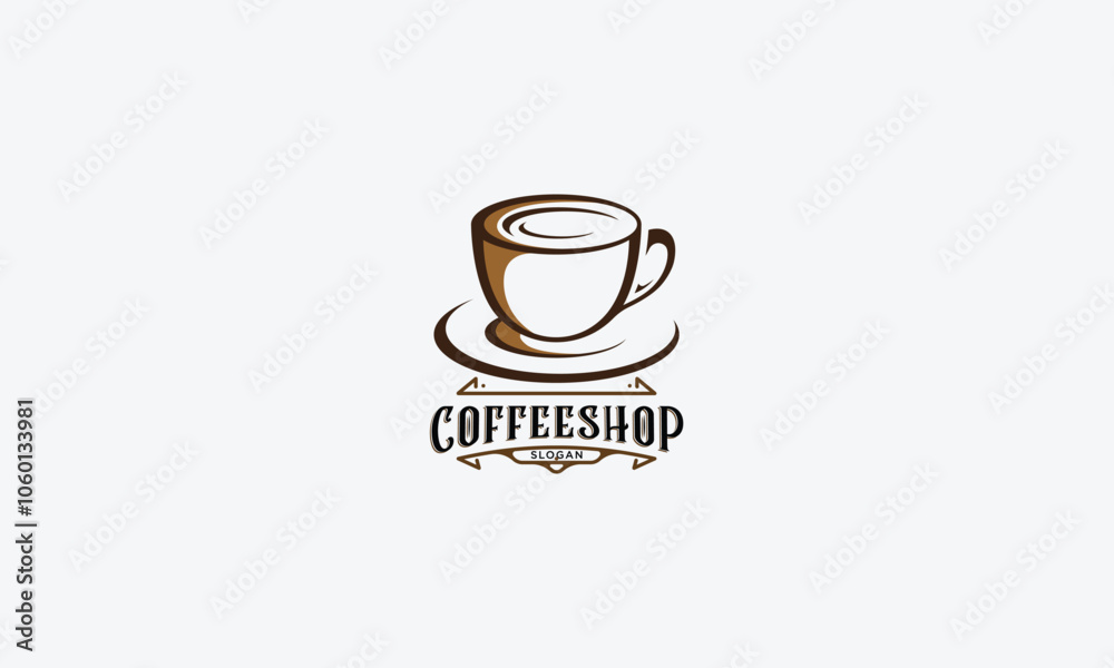 Coffee shop logo design vector template Coffee shop logo design vector template