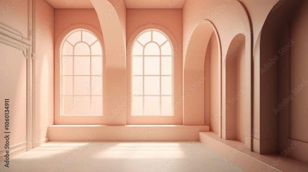 Fototapeta premium Light Pastel Studio Background for Creative Projects