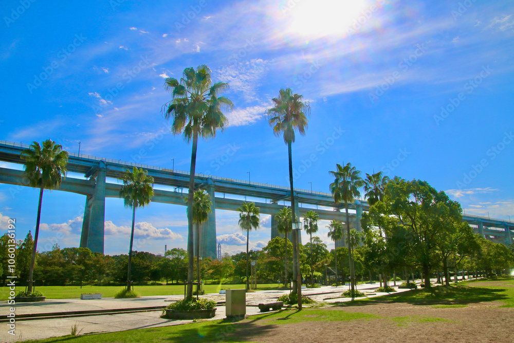 Obraz premium 瀬戸大橋記念公園（香川県・坂出市）