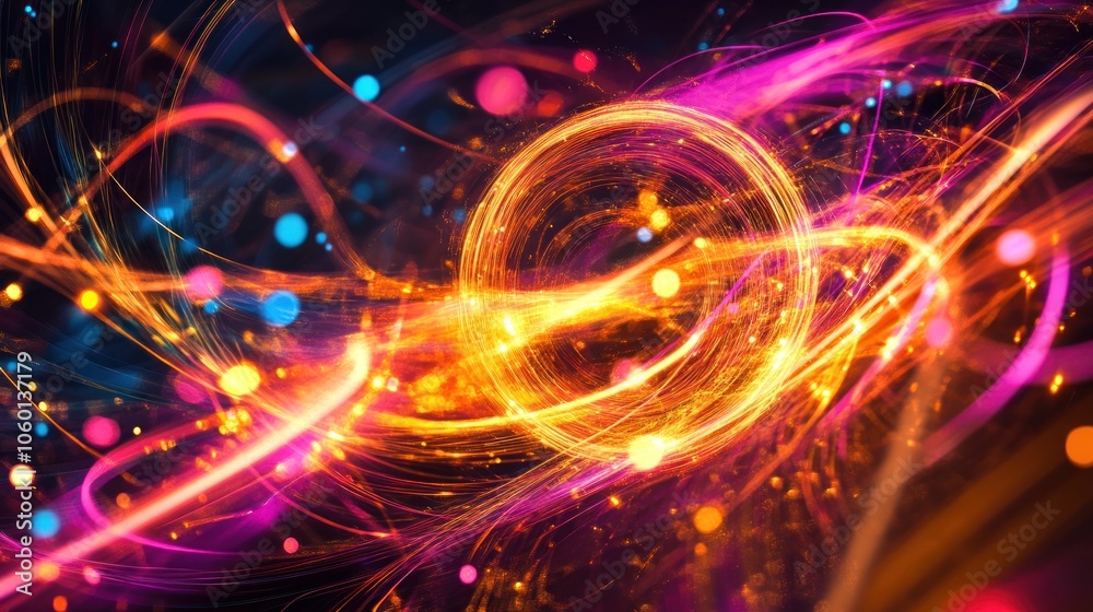 Abstract Swirling Light