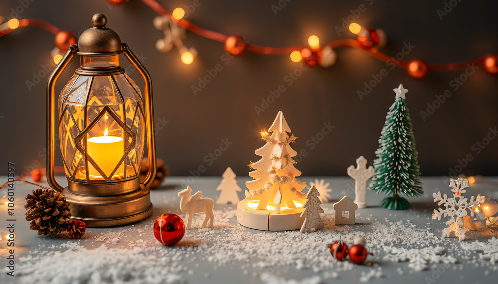 christmas decorations with bell and lamp christmas decorations with bell and lamp
