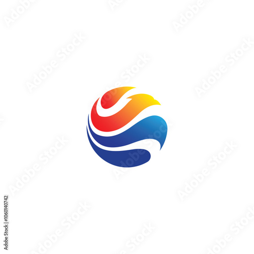 Free Download Eagle logo with globe illustration for logistic company - GFXLoad