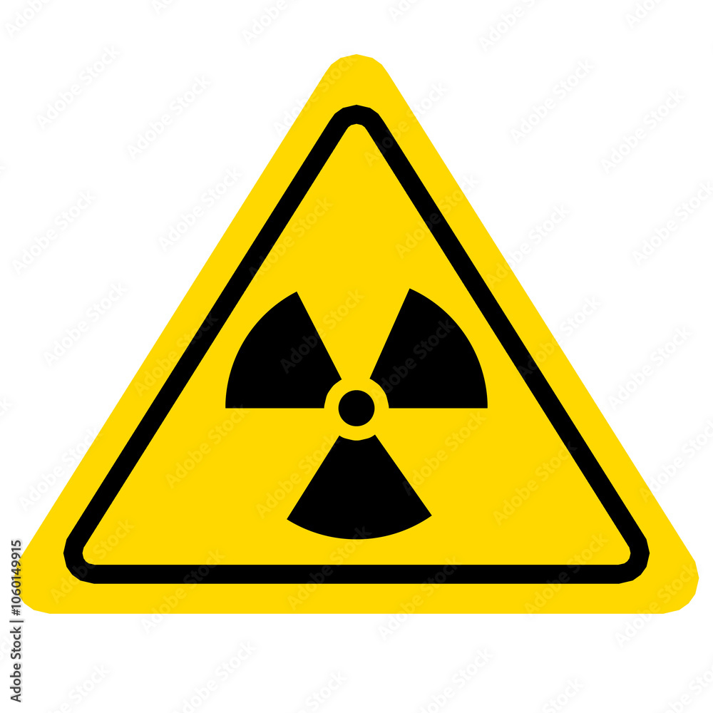 Signs to indicate areas at risk of radioactive leaks. Signs to indicate areas at risk of radioactive leaks.