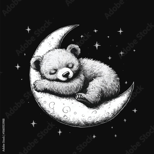 bear on the moon