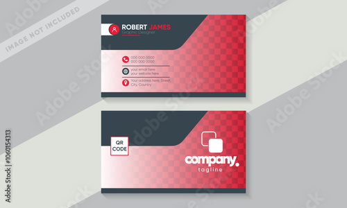 Red Minimal Business Card.