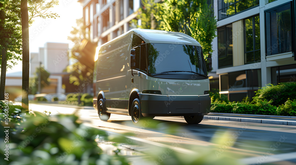 Green logistics and sustainable transportation industry utilizing electric vehicles and eco-friendly electric vans for efficient and environmentally conscious delivery solutions Green logistics and sustainable transportation industry utilizing electric vehicles and eco-friendly electric vans for efficient and environmentally conscious delivery solutions