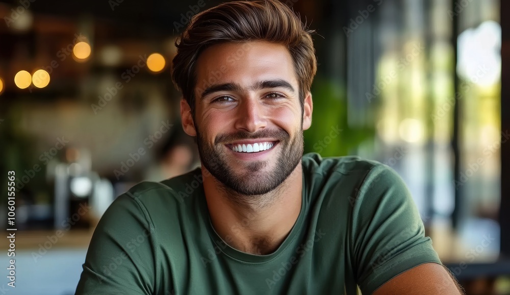 Handsome Man Smiling. Handsome Man Smiling.
