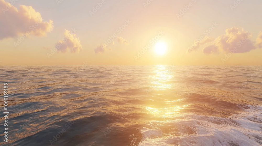Fototapeta premium sunset over the ocean