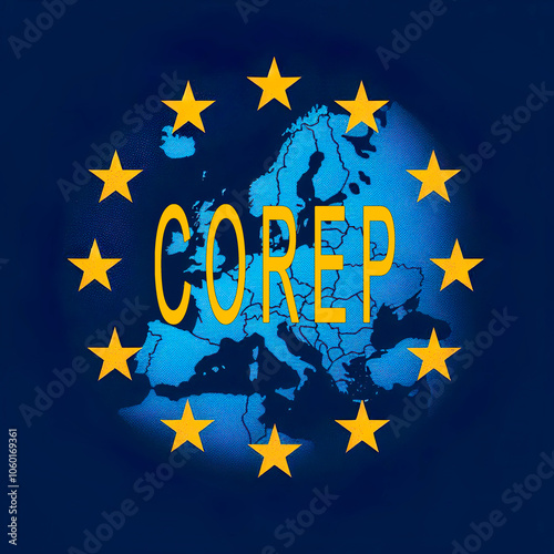 Ilustration saying COREP. It stands for 