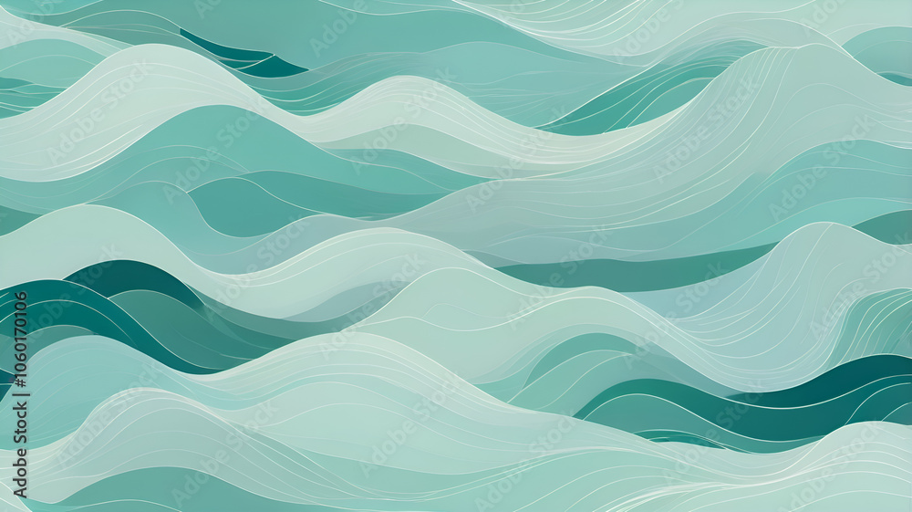 Fototapeta premium Tranquil Teal 