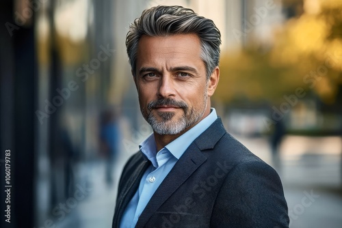 Casual business portrait of a 40-year-old man