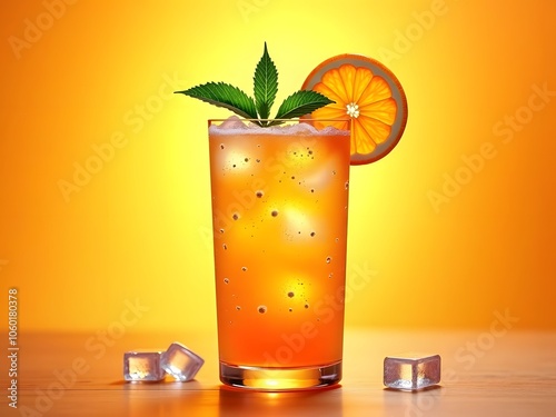 Fresh Orange Juice Splash Orange Juice with Mint  Refreshing Orange Juice Orange Juice Splash Photography photo