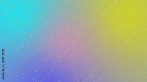 Gold color confetti falling in front of gradient color abstract background