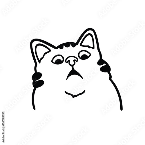 Cat Meme 3 Icon T-shirt Transparent Vector Cute Illustration