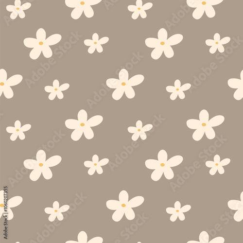 beautiful seamless pattern with flowers