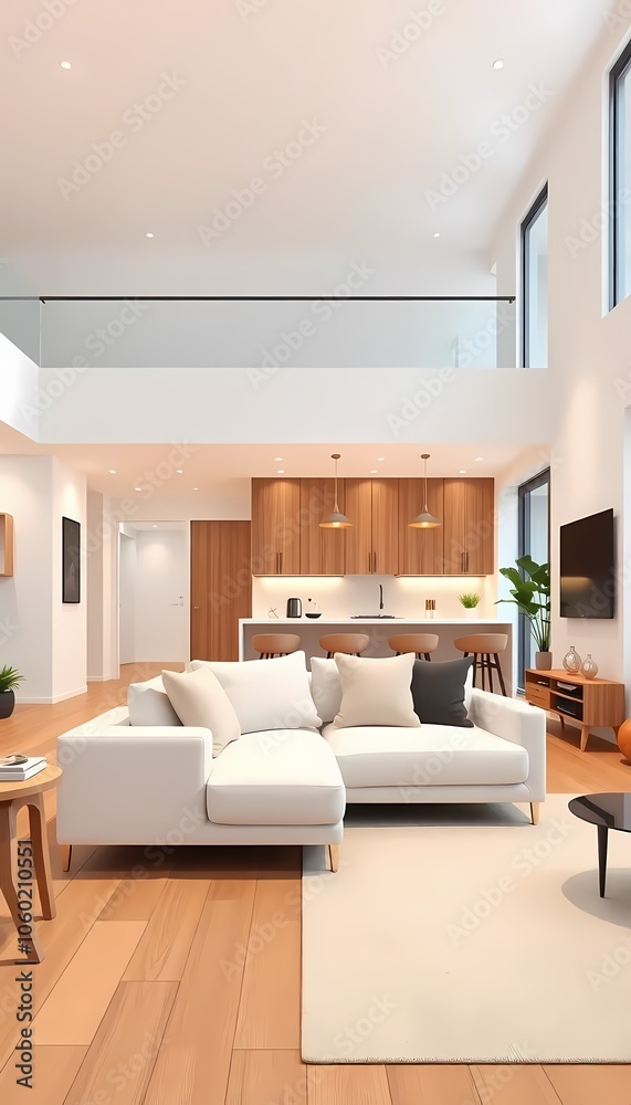 Modern Open-Concept Living Room Modern Open-Concept Living Room