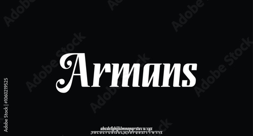 Elegant alphabet letters font and number. Typography luxury classic lettering serif fonts decorative for logo wedding vintage retro concept. vector illustration
