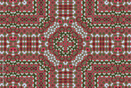 Seamless knitted textile pattern.