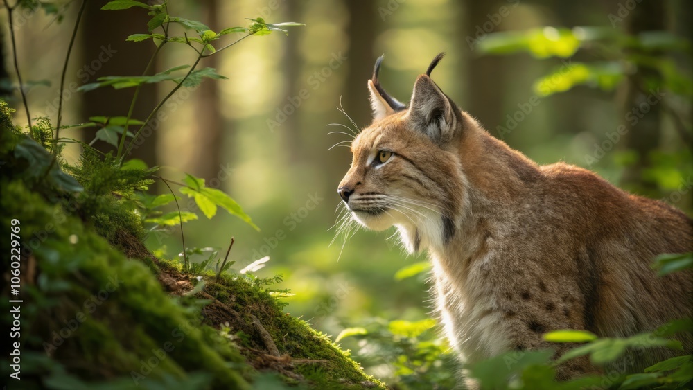 Fototapeta premium Serene Impressionist Cat Portrait in Vibrant Colors Capturing the Essence of Feline Gracefulness