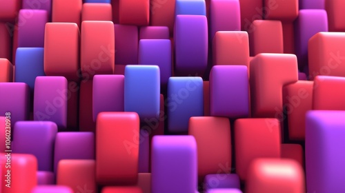 Wallpaper Mural Colorful cubes interact to create a vibrant 3d texture that inspires artistic innovation and sparks creative ideas in design projects Torontodigital.ca