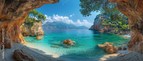 Magnifique paysage panoramique pour fond d'écran