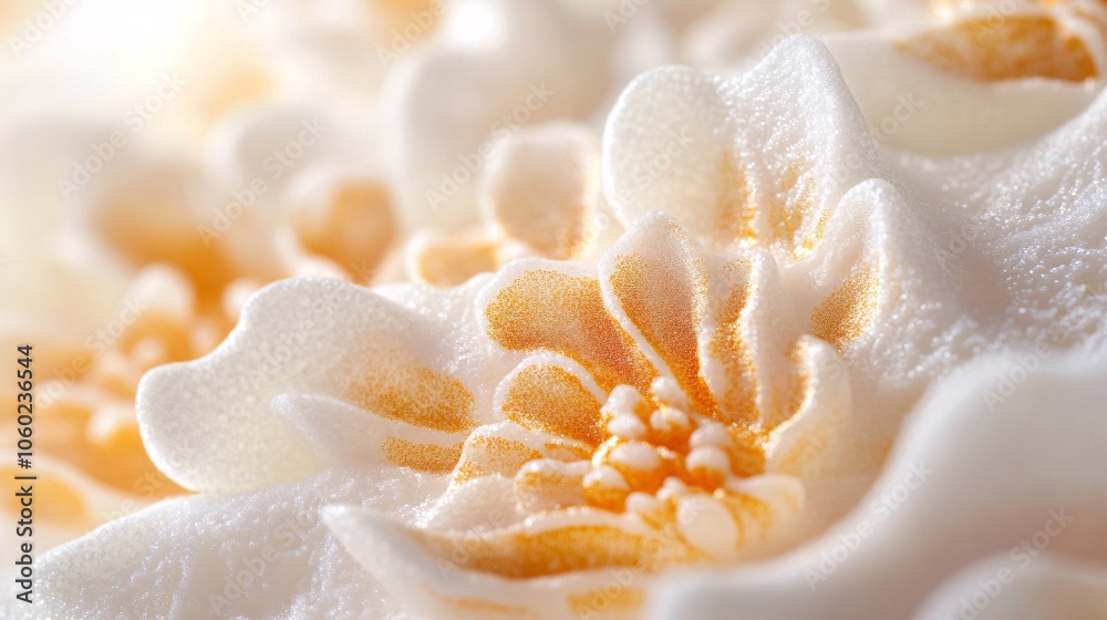 Macro Floral Patterns in Soft Morning Light Macro Floral Patterns in Soft Morning Light
