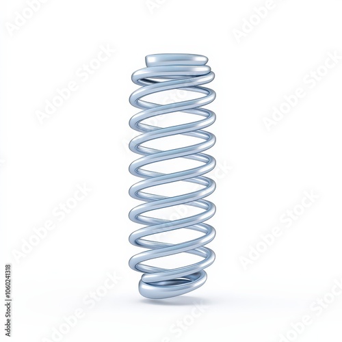 A metallic coil spring designed for mechanical applications and energy storage.