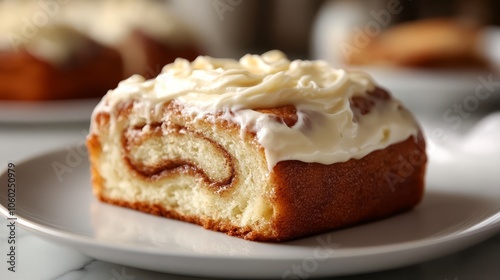 Delicious Homemade Cinnamon Roll with Cream Cheese Frosting