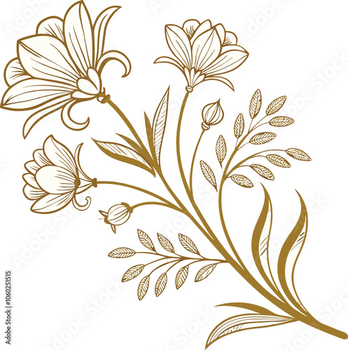 Embroidery seamless pattern with beautiful flowers. Handmade floral ornament on dark background. Embroidery for fashion products. Elegant tiled design, best for print fabric or paper and more.
