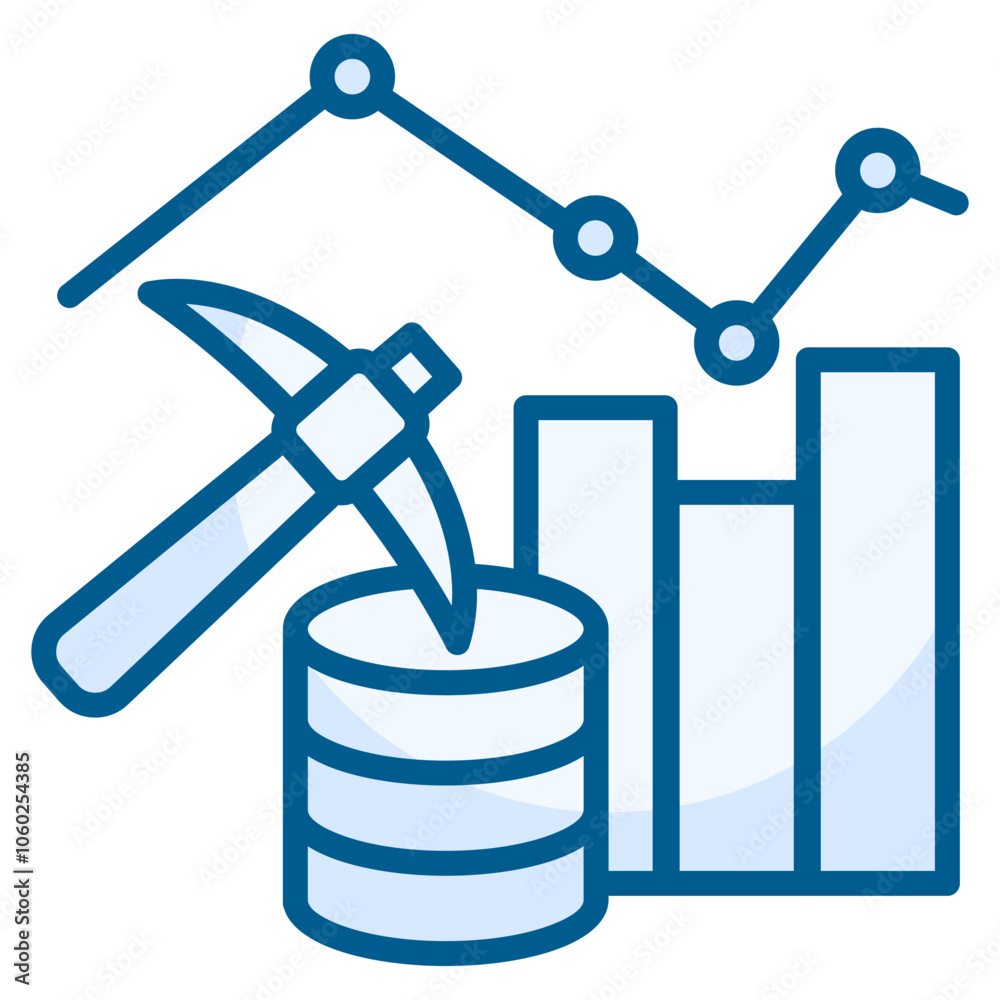 Data Mining Icon Element For Design Data Mining Icon Element For Design