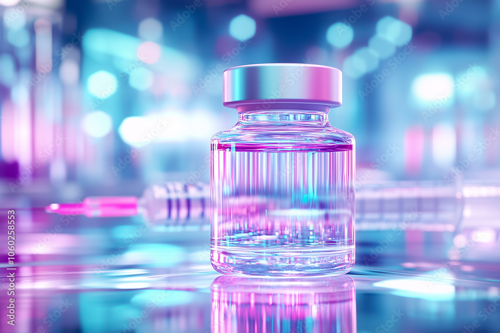 A sleek syringe and colorful vial hover in a bright lab, showcasing the importance of medical innovations A sleek syringe and colorful vial hover in a bright lab, showcasing the importance of medical innovations