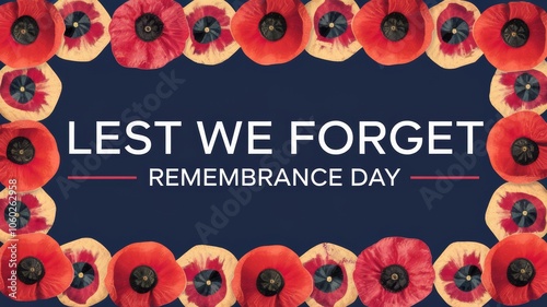 Remembrance Day Banner for November 11 Canadian National Day to remember photo